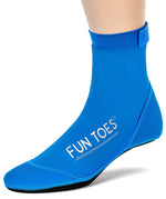 FUN TOES 2 Pairs BEACH SOCKS for Volleyball Soccer, Camping, Rafting, Diving and all sand sports