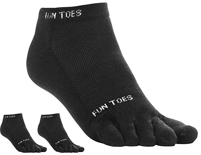 FUN TOES 3 Pairs Men's COTTON Toe Socks Breathable Mesh Top Size 10-13 – Fun  Toes